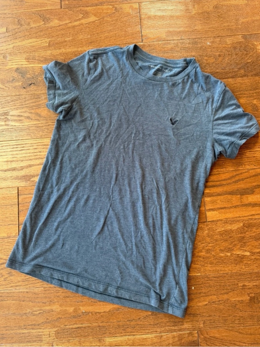 American Eagle Outfitters Men's Short Sleeve Tee - Charcoal Gray